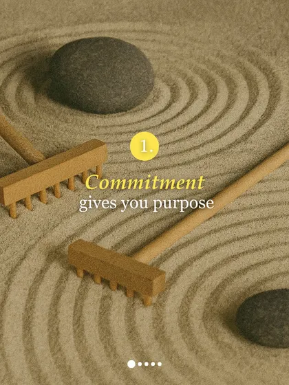 The first lesson from my challenge: commitment gives you purpose. Even a short practice can set the tone for your entire day.