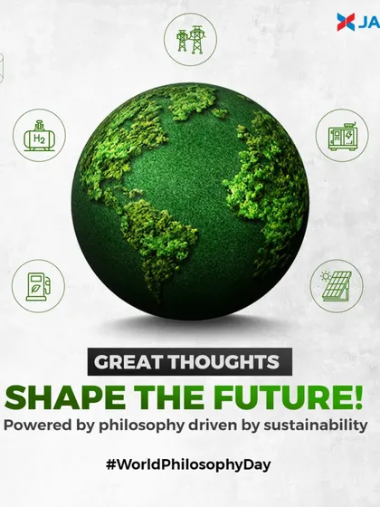 Great thoughts shape the future. Our philosophy is driven by sustainability, and on World Philosophy Day, we celebrate the principles of integrity, innovation, and teamwork that guide our actions and our commitment to building a better world.
