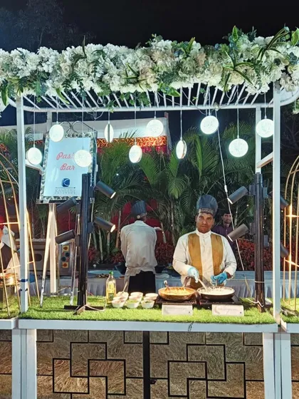 An interactive live pasta station is always a hit at corporate gatherings. My chefs prepare fresh pasta to order, allowing guests to customize their meal and enjoy a dish made right before their eyes.