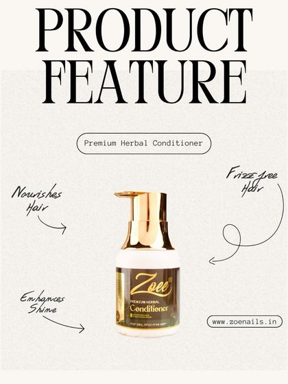 My Premium Herbal Conditioner is the perfect partner to my shampoo. It nourishes the hair, enhances shine, and leaves you with frizz-free, manageable locks.