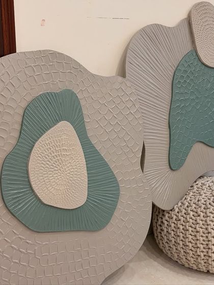 Another angle of the organic-shaped diptych. The custom shapes break away from the traditional rectangle, offering a more dynamic and unique option for wall decor.