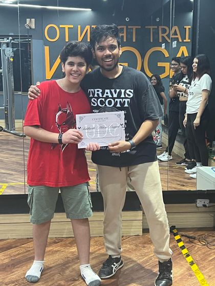 A huge congratulations to this young dancer for completing his level. We welcome students of all ages and backgrounds to join our squad and start their own journey.