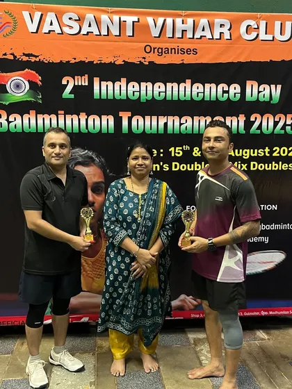 Two more champions from our Independence Day tournament, showcasing their hard-earned awards.