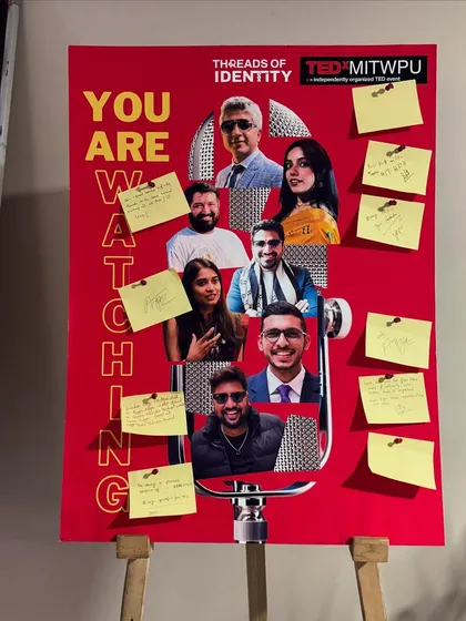A creative poster from the TEDx event 'Threads of Identity'. My art is all about exploring identity, whether it's for a person, a company, or a nation.