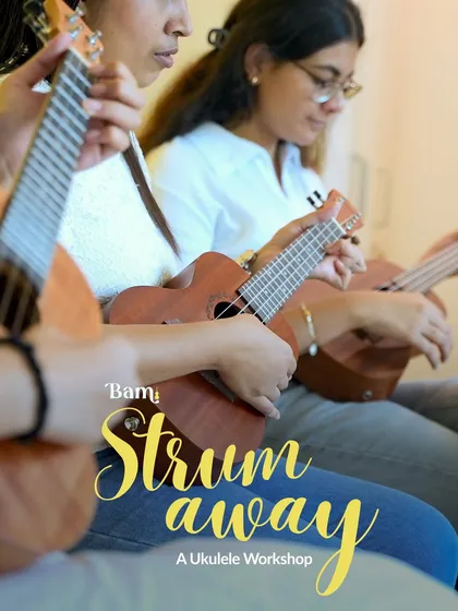 Join our "Strum Away" beginner's ukulele workshop. In just 1.5 hours, with no prior experience needed, we'll have you playing both an English song and a Hindi favorite.