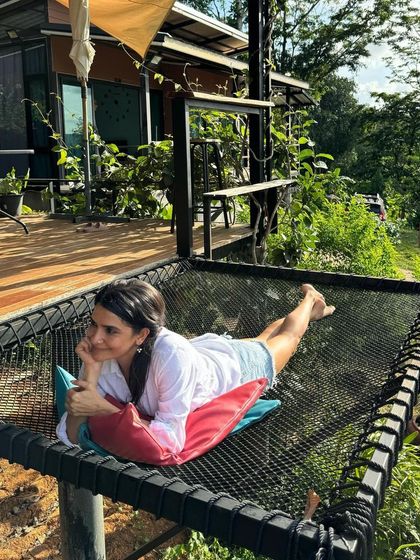 Savoring the SLOW life in Phuket: Sustainable, Local, Organic, Wellness, Learning, Fun, Experiences. Just relaxing on a hammock, soaking in the incredible nature views.