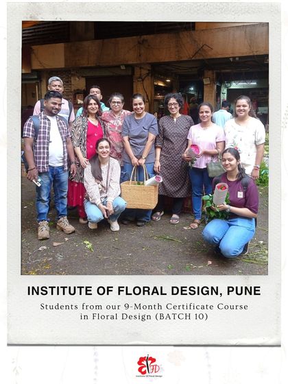 A group photo of our Pune Batch 10 during their market day. These visits are not just educational but also a great way to build camaraderie within the batch.