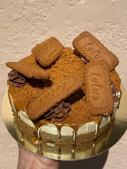 A final look at my popular Biscoff cheesecake, a customer favorite that's always in demand.