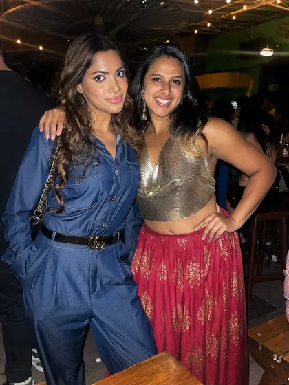Another picture with a friend from the night. It's always great to see familiar faces.