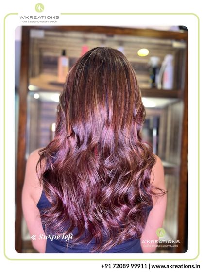 Subtle yet impactful, these highlights add a touch of warmth and dimension. The soft waves beautifully showcase the interplay of light and dark tones.