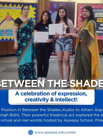 We celebrate our students' third-place win in "Between the Shades" at Literary Saga 2025. Their powerful theatrical act explored the blurred lines of virtual and real worlds, demonstrating their creativity and intellect.