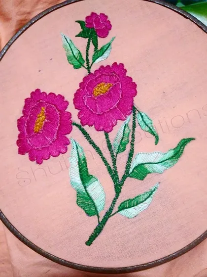 Look at the detail you can create with just a needle and thread. In my hand embroidery workshop, I teach you stitches like this, turning a simple piece of cloth into a beautiful floral artwork. It’s a wonderfully calming process.