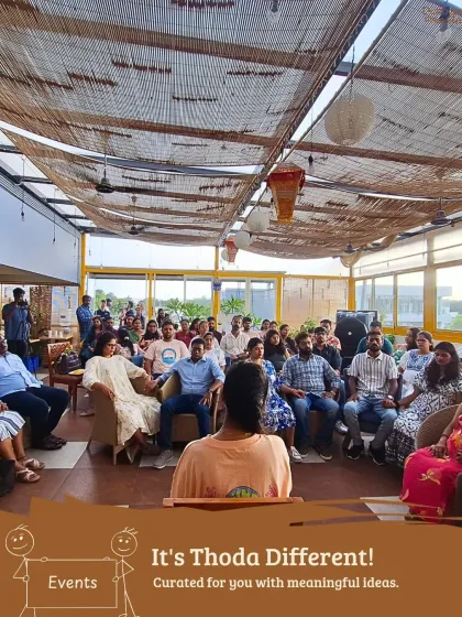 Look at this energy! Our rooftop space comes alive during community events, bringing together people from all walks of life for shared experiences and meaningful conversations.