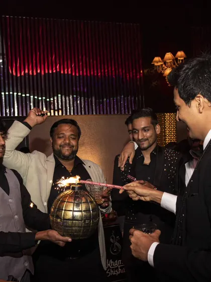 This unique bomb-shaped dispenser is another one of our creative ways to serve shots and get the crowd excited.