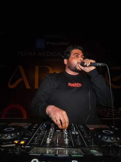 Rocking a college DJ night. I bring the same professional energy to every type of event, from campus parties to corporate galas.