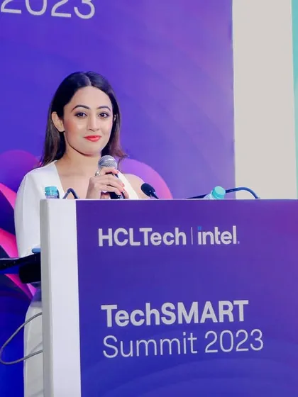 Hosting the TechSMART Summit for HCL and Intel was a fantastic experience. I am equally comfortable commanding the stage at a tech conference or a product launch, ensuring the event flow is smooth and engaging for all attendees.