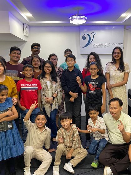 The Lydian Tribe after another successful performance lab. These events are as much about community as they are about music.