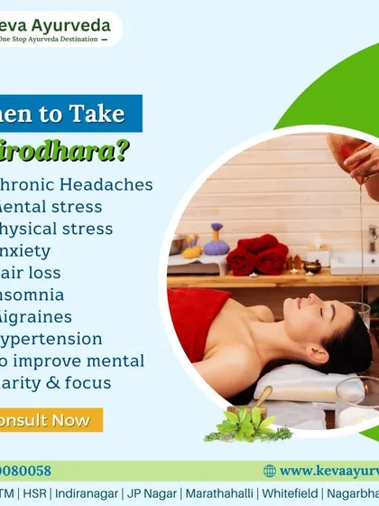We believe in empowering you with knowledge. This guide helps you understand when Shirodhara therapy is most beneficial, targeting conditions like chronic headaches, stress, insomnia, and anxiety to improve mental clarity.
