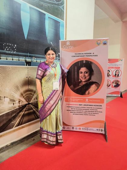At a national conference at MNIT, Bhopal. I was happy to find that my presentation on the technical and contemporary perspectives of puppetry stirred a lot of interest among scientists and entrepreneurs.