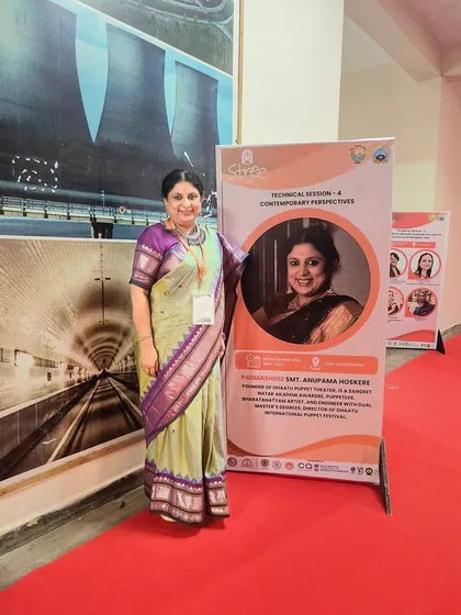 At a national conference at MNIT, Bhopal. I was happy to find that my presentation on the technical and contemporary perspectives of puppetry stirred a lot of interest among scientists and entrepreneurs.