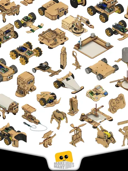 From a simple idea to over 50 affordable robotic kits! This collage represents years of hard work, from walking mechanisms to autonomous robots. We're so excited to bring these hands on STEM learning tools to kids everywhere.