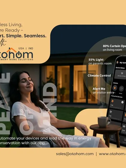 We deliver true peace of mind through seamless automation. This is what it feels like to relax, knowing our app is managing your home's climate, lighting, and security, all while conserving energy.