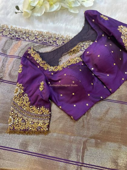 Anthariya by Nidhi Gowda - Ethnic Wear Design & Embroidery Courses Silk Saree Blouse Designs photo 7