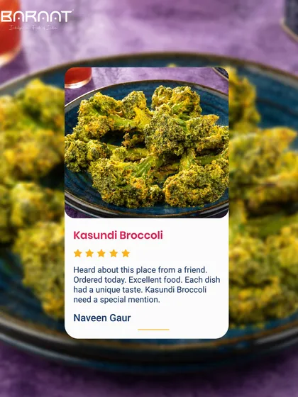 My Kasundi Broccoli is a unique starter that combines the pungent kick of kasundi with tender broccoli. It's wonderful to see it become a favorite.
