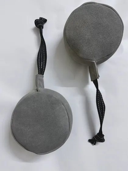 These are my bite pillows, a bestseller for a reason. They are perfect for teaching targeting and building a strong bite foundation in young dogs or as a high-energy reward for any breed.