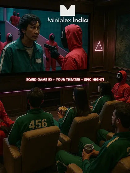 Your private theater is the ultimate spot for a themed binge-watching party. Imagine getting your friends together, dressing up, and diving into the next season of a show like Squid Game on a massive screen with immersive sound. It turns watching a show into a memorable event.