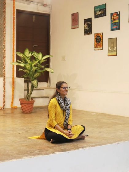 A vocalist performs at our Platform Performances event.