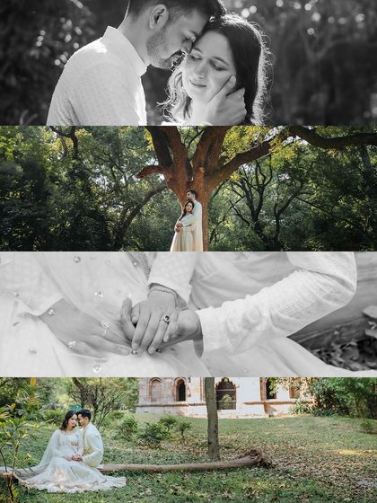 A collage of intimate black and white portraits, focusing on close-ups and tender embraces.