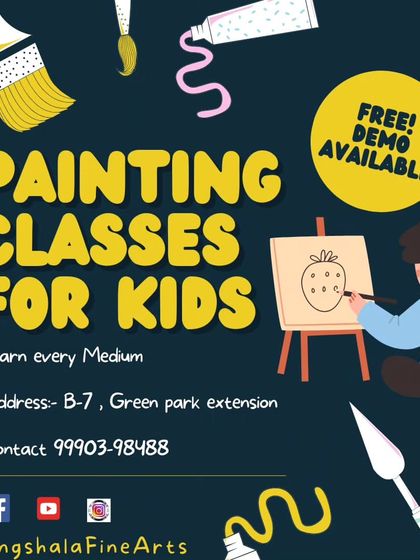 Looking for kids' art classes? We offer a free demo class for you and your child to experience our studio and teaching style.