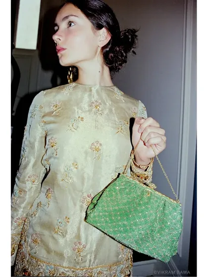 A closer look at the details from our Paris editorial for Verve India. The focus here is on the texture of the garment and the classic styling.