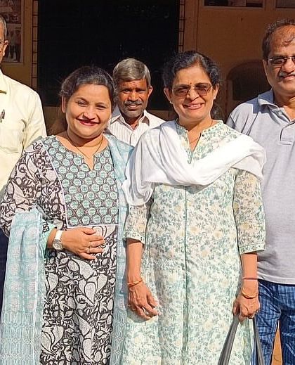 A picture with the respected organizers after my session at the GNM Nursing College in Devgad. I am so grateful for such opportunities.