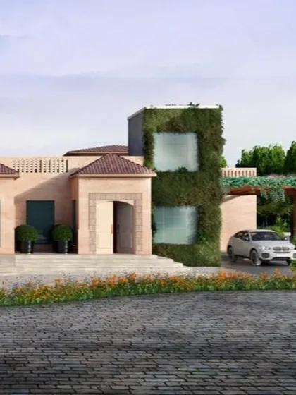 This render previews our forest villa project near Rajaji National Park. The design incorporates natural materials and a vertical green wall, creating a structure that feels like an extension of the wilderness.