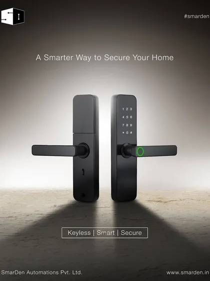 This is a smarter way to secure your home. Our smart lock is keyless, intelligent, and secure, featuring advanced fingerprint access, a secure passcode keypad, and remote control capabilities.