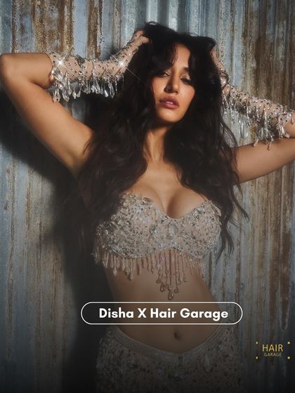 A powerful pose from the IPL shoot. The combination of the sparkling outfit and the glamorous makeup creates an unforgettable look.