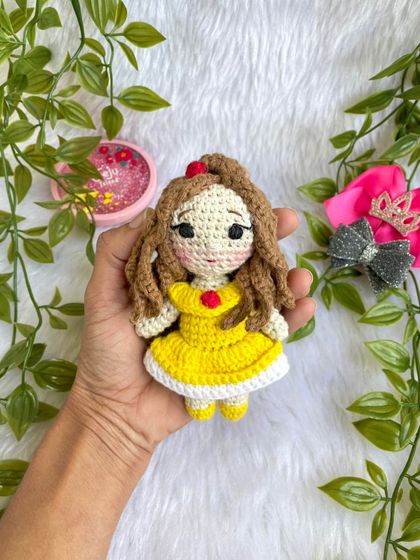 A beautiful set of Disney princesses, featuring Snow White and Belle. I love making these classic characters, with Snow White holding her apple and Belle in her iconic yellow dress.