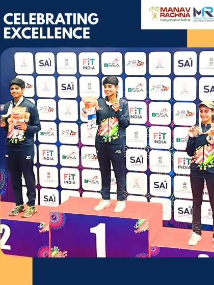 A proud podium moment for Addya Katyal at the Khelo India Youth Games. We provide the platform for young athletes to shine and achieve consistent success at national events.