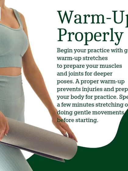 Beginner Tip: Warm-up properly. Prepare your muscles and joints to prevent injury.