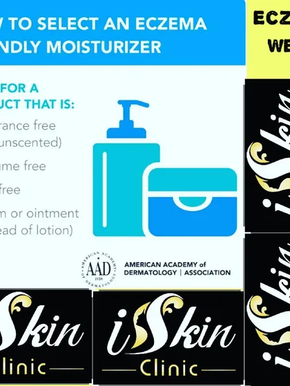 Choosing the right moisturizer is critical for managing eczema. We advise patients to look for fragrance-free, dye-free creams or ointments, as these provide a better barrier to protect sensitive skin and prevent flare-ups.