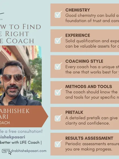 Finding the right life coach is crucial for your success. This guide outlines what to look for, from chemistry and experience to coaching style and methods, ensuring you find the perfect match.