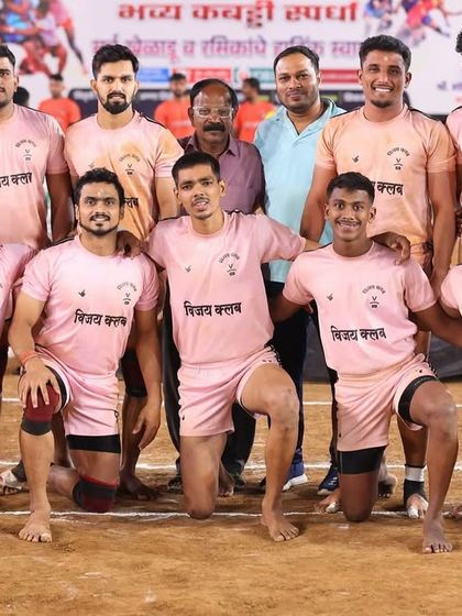 A group photo of the winning team, united and proud after a hard-fought final.