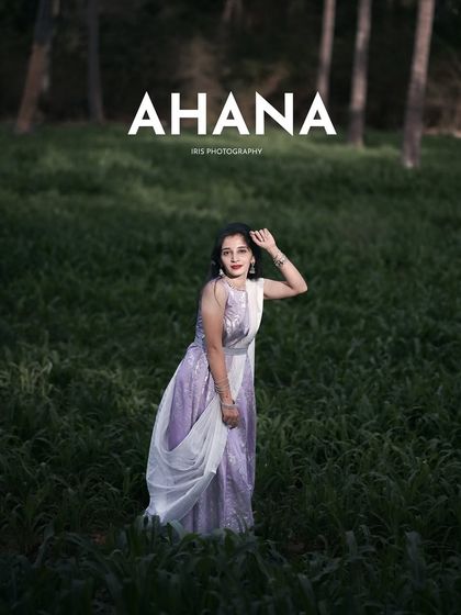 Another variation from the "Ahana" series, showing a different angle and expression. These outdoor editorial shots are great for a model's portfolio.