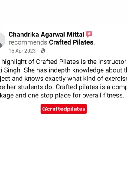 Aditi Singh - Pilates Instructor Certification Program Student Success Stories photo 8