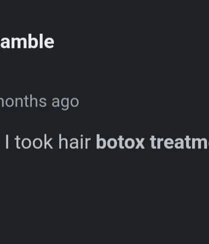 A simple but powerful review from a client from Ghansoli who found her hair botox treatment to be "amazing."