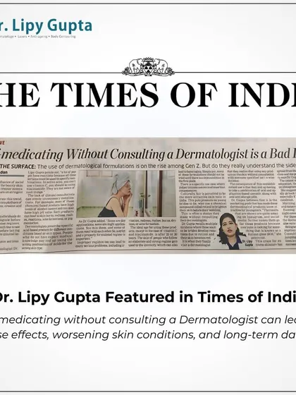 I was recently featured in the Times of India discussing the dangers of self-medicating with trendy skincare and hair products. My philosophy is clear: professional diagnosis is not a luxury, it is a necessity for safe and effective treatment.