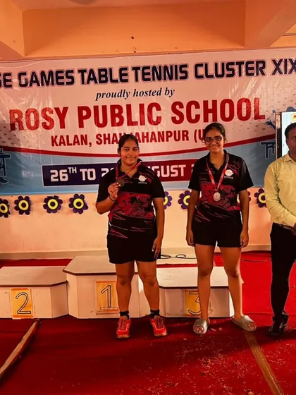 Our players on the podium for the individual events at the CBSE Cluster Championship, reflecting their strong performances.