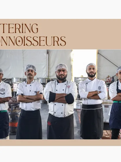 We are the connoisseurs of catering. Our team of experienced chefs and service professionals stands with pride, ready to uphold our legacy of culinary excellence and bring passion and precision to your event.